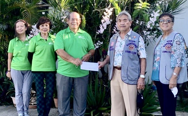 Sunshine Lions donate to Guam Diabetes Association
